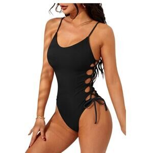 Narecte One Piece Swimsuit Women Bathing Suit Sexy High Cut Women's One-Piece